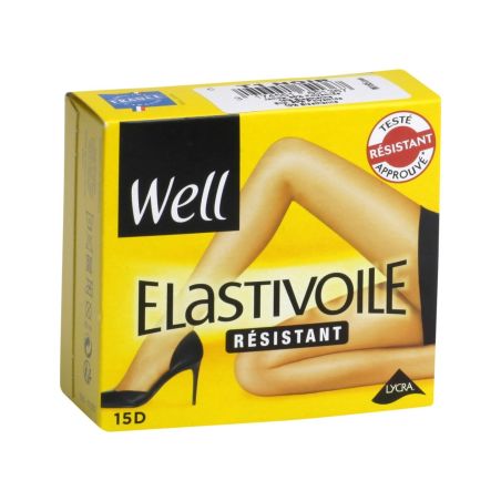 Well Collant Femme Noir Elastivoile Résistant 15D T1 : Le