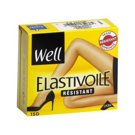 Well Collant Femme Noir Elastivoile Résistant 15D T2 : Le