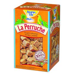 Béghin Say Sucre En Morceaux Pure Canne La Perruche : Boite De 750 G
