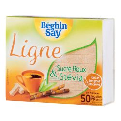 Béghin Say Ligne Stevia Edulcorant Au Sucre Roux/Stévia : La Boite De 96 - 250 G