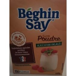 Beghin Say B.Say Sucre Poudre Hve 500G