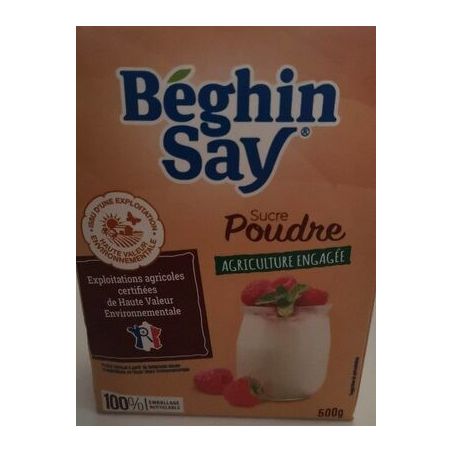 Beghin Say B.Say Sucre Poudre Hve 500G