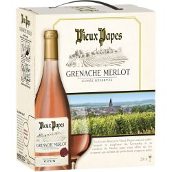 Vieux Papes Vin De Table Français Grenache Merlot Bib 3L