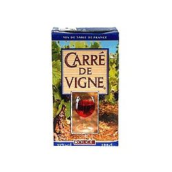 Carre De Vigne 1L Brik Vin Table Français Rouge 11°