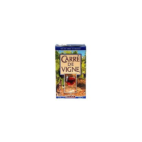 Carre De Vigne 1L Brik Vin Table Français Rouge 11°
