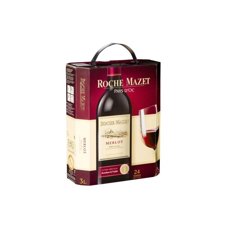 Roche Mazet Vin Rouge De Pays D'Oc Merlot : La Fontaine 3L