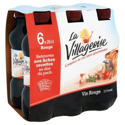La Villageoise Vin Rouge : Le Pack De 6 Bouteilles 25Cl