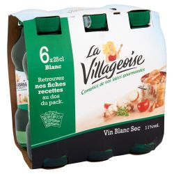 La Villageoise Vin Blanc De Table : Le Pack 6 Bouteilles 25Cl