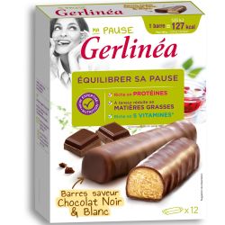 Gerblé Gerlinéa Barres Chocolatées Noir & Blanc : Les 12 De 31 G