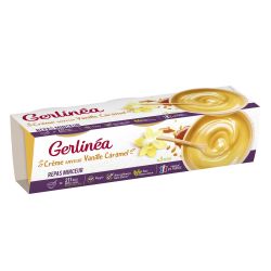 Gerblé Gerlinéa Desserts Vanille Caramel : Les 3 Coupelles De 210G