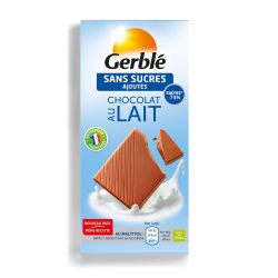 Gerblé Chocolat Au Lait S/Sucres Ajoutés : La Tablette De 80 G