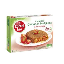 Céréal Bio Plats Cuisinés Galettes Quinoa/Boulghour/Tomate : Les 2 De 100 G - 200G