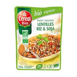 Cereal Bio Doy Cuisine Lentille/Riz/Soja, 220G