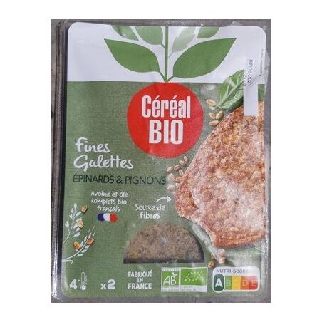 Cereal Bio 180G F. Galet Epinard Pign