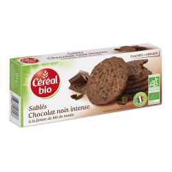 Céréal Bio Biscuits Sablés Chocolat Noir : Les 6 Sachets De 2 - 132 G