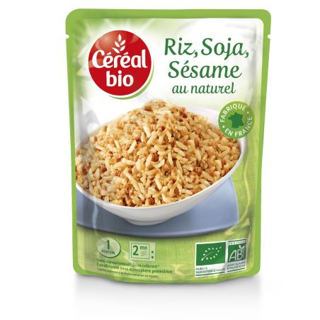 Céréal Bio Plats Cuisinés Riz Soja Sésame Au Naturel : Le Sachet De 220 G