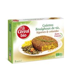Céréal Bio Galettes Boulghour Légumes Colombo : Les 2 De 100 G