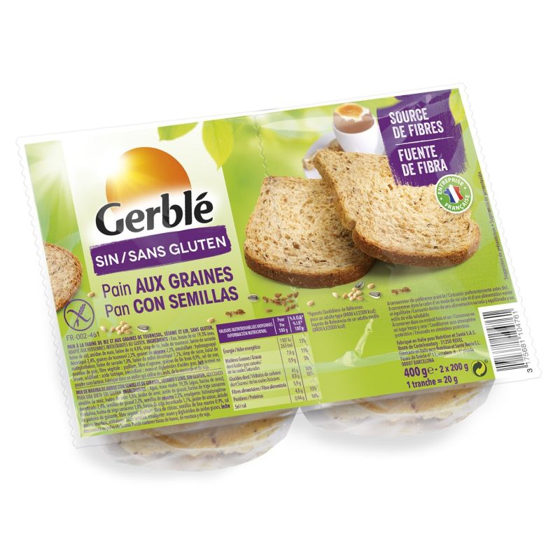 Gerblé Pains Aux Graines : Les 2 Sachets De 200 G