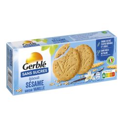 Gerblé Biscuits Sésame Vanille S/Sucres : Le Paquet De 12 - 132 G