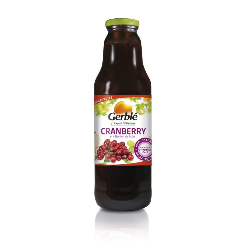 Gerblé Jus De Cranberry : La Bouteille 75 Cl