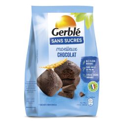Gerblé Moelleux Au Chocolat Sans Sucres : Le Paquet De 7 - 196 G