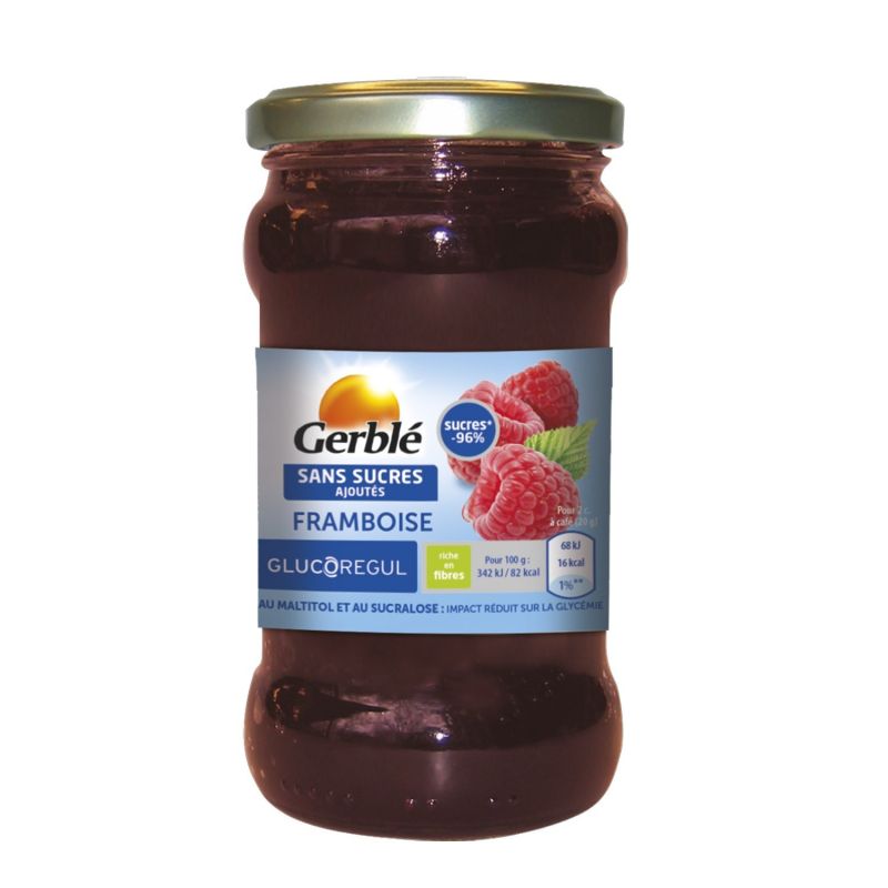 Gerblé Confiture Framboise S/Sucres Ajoutés : Le Pot De 320 G