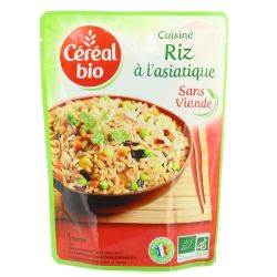 Céréal Bio Plat Cuisiné Riz À L'Asiatique : Le Sachet De 220 G