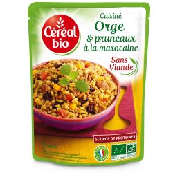 Céréal Bio Plat Cuisiné Orge Pruneaux Marocaine : Le Sachet De 220 G