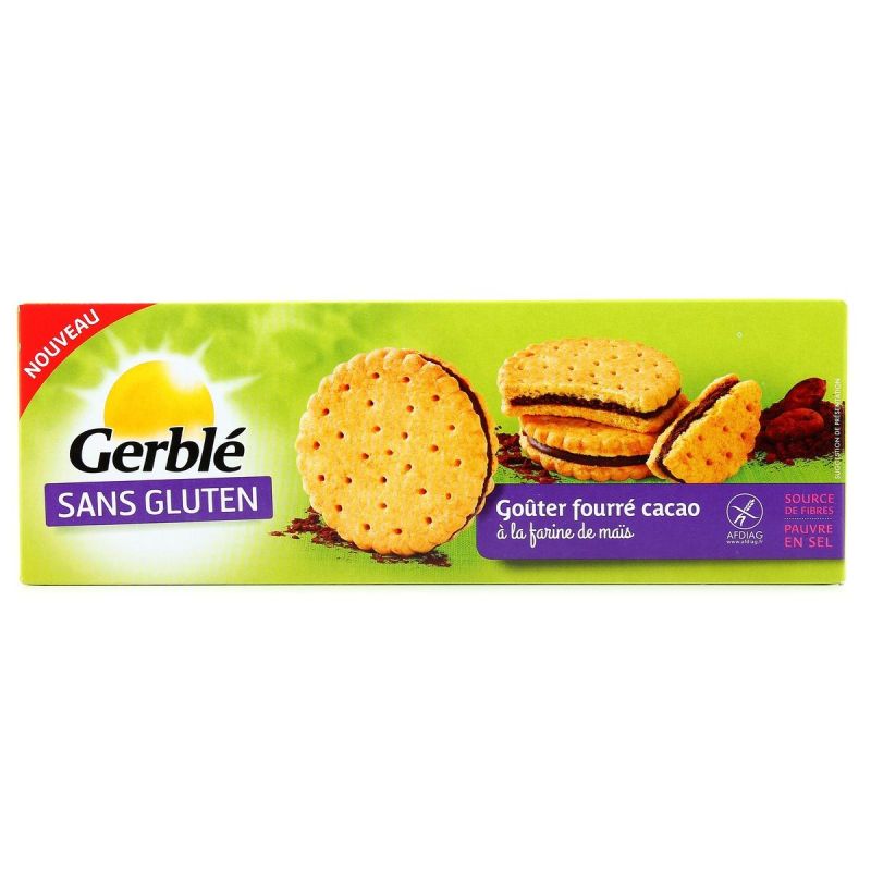 Gerble 225G Gouter Fourre Cacao Sans Gluten