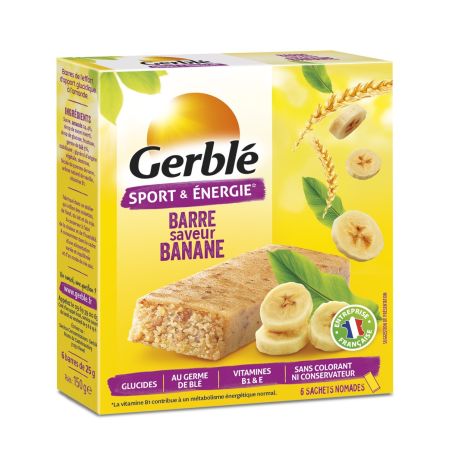 Gerblé Barres De L'Effort Banane : Les 6 25 G