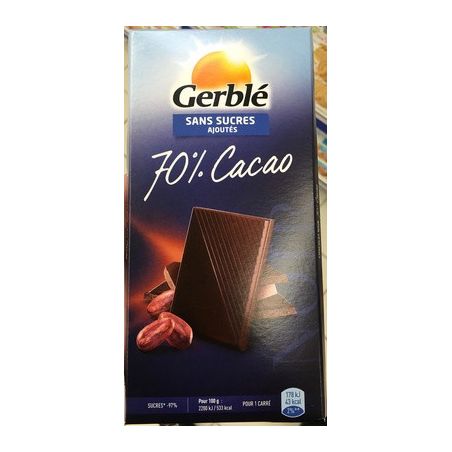 Gerble Gerb.Choc Nr 70% Cacao Ss 80G