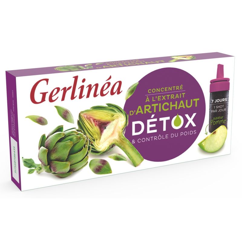 Gerblé Gerlinéa Concentré D'Artichaut Détox : La Boite De 7 - 70 Ml