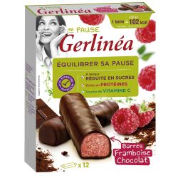Gerblé Gerlinéa Barres Framboise Chocolat : Les 12 De 31G