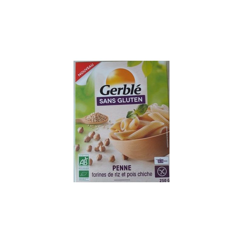 Gerble Penne Pois Bio S/G 250G