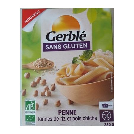 Gerble Penne Pois Bio S/G 250G