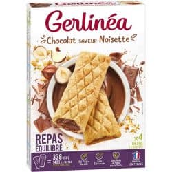 Gerblé Gerlinéa Barres Repas Équilibré Chocolat Saveur Noisette 360G