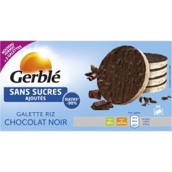 Gerblé Galette Riz Chocolat Noir S/Sucres Ajoutés : Le Paquet De 130,4 G