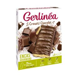 Gerblé Gerlinéa Barres Crousti Chocolat Sans Gluten : Le Paquet De 102G