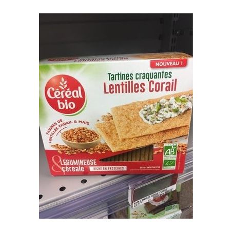 Cereal Bio 145G Tartines Craq Lent Corail