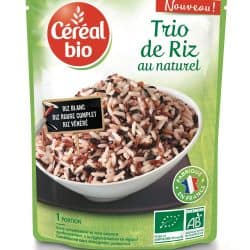 Céréal Bio Plat Cuisiné Trio De Riz Au Naturel : Le Sachet 220G