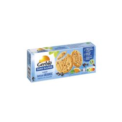 Gerblé Biscuits Sablés Orange Pépites De Chocolat Sans Sucres : Le Paquet 132G