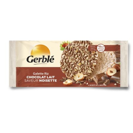 Gerblé Galette De Riz Chocolat Au Lait Noisette : Le Paquet 141,5 G