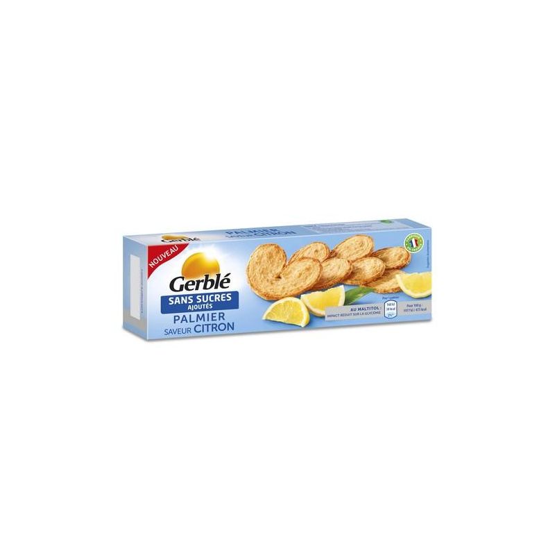 Gerblé Palmier Saveur Citron Sans Sucre Ajoutés 100G
