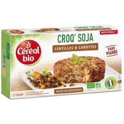 Céréal Bio Croq'Soja Lentilles & Carottes 200 G