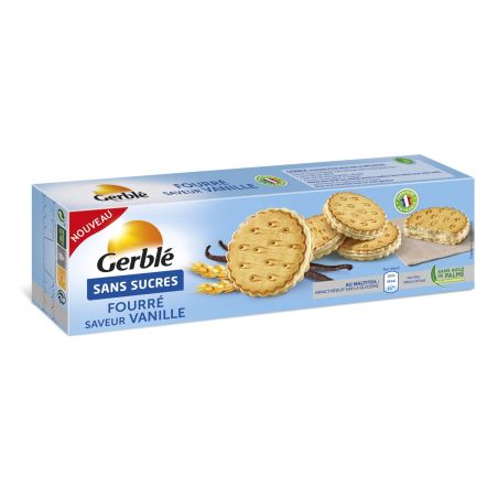 Gerblé Gateaux Vanille Sans Sucres : La Boite De 185G