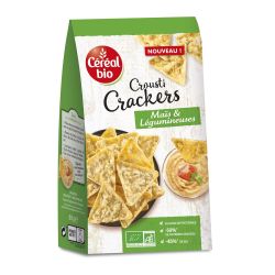 Céréal Bio Biscuits Crackers Maïs & Légumineuses : Le Paquet De 80G