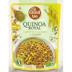 Céréal Bio Mélange De Quinoa Royal, Carottes Jaunes Et Cumin Issus L'Agriculture Biologique 220 G