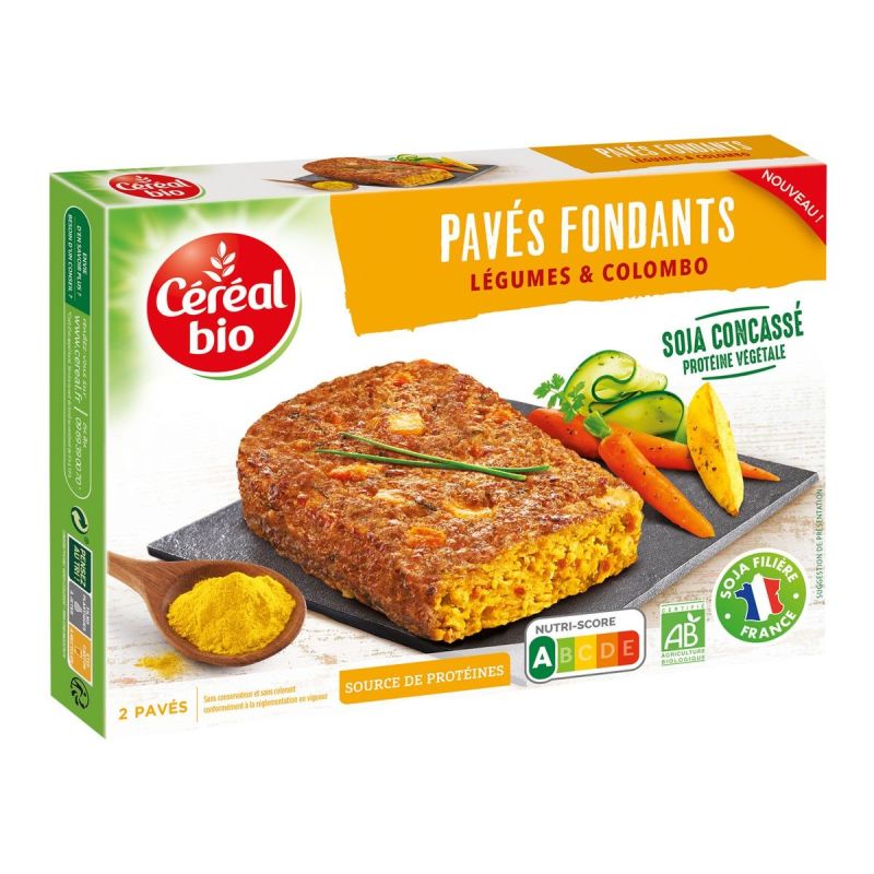 Céréal Bio Pavés Fondants Légumes Et Colombo X2 -200G