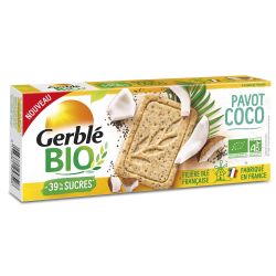 Gerblé Biscuits Sablé Coco Pavot Bio : La Boote De 132G