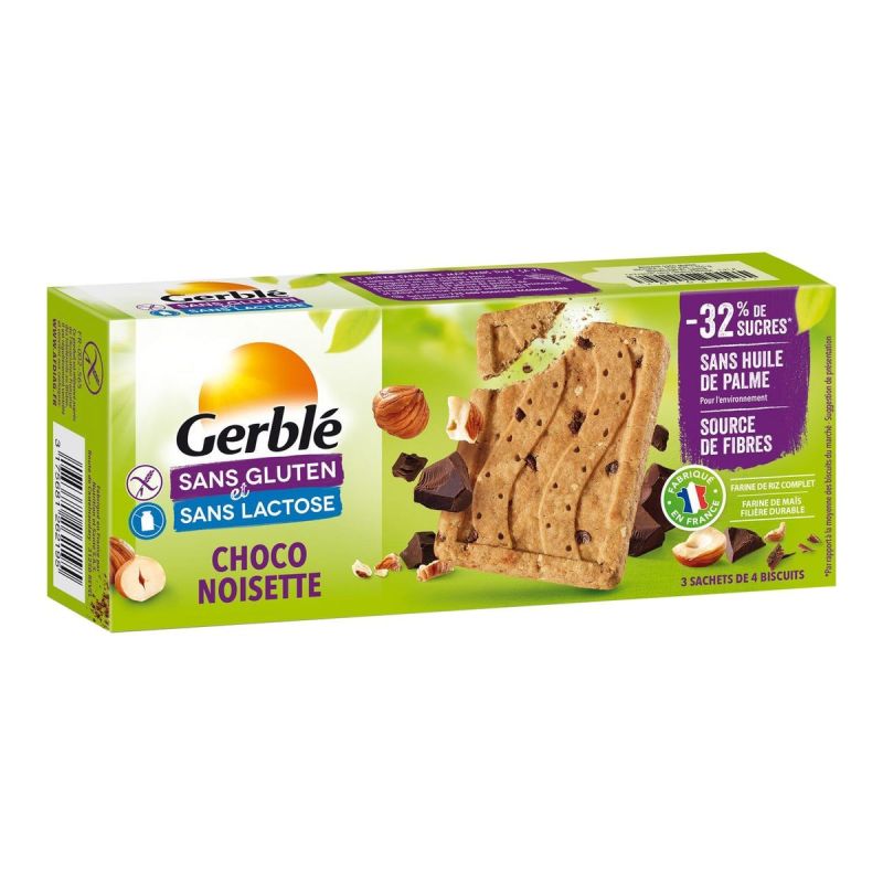 Gerblé Choco Noisette Sans Gluten Et Lacyose 150G